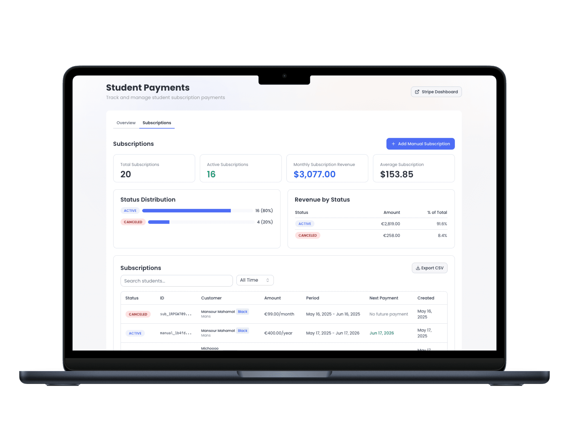 Payments & Subscriptions